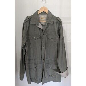 Cabela's Safari Series Jacket Mens XL Tall Multi Pocket Outdoor Hunting Shirt